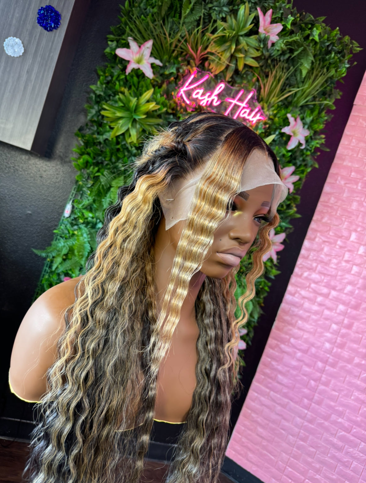 Blonde Highlight Frontal Wig